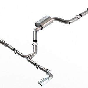 Borla Exhaust System Kit, Touring Cat Back System, T-304 Stainless Steel, With Muffler, 3 Inch to 2-1/4 Inch Pipe Diameter – 1014052