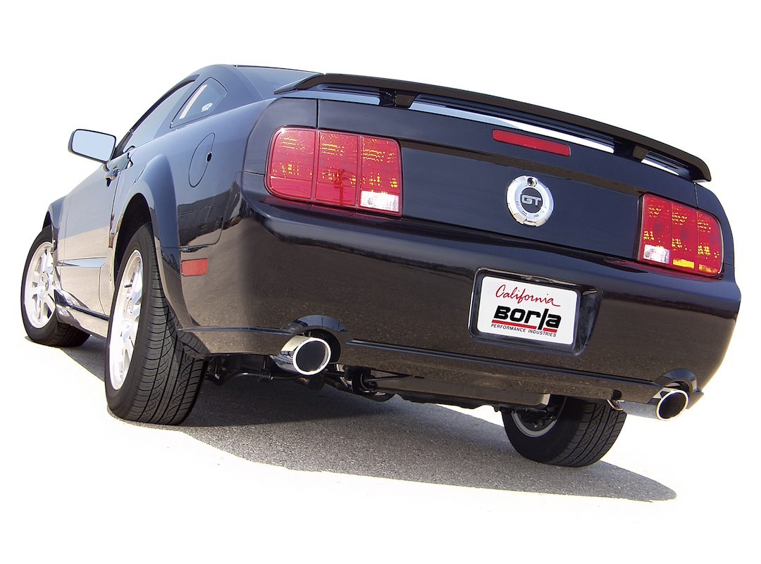 Borla Exhaust System Kit, Touring Axle Back System, T-304 Stainless Steel, With Mufflers, 2-1/2 Inch Pipe Diameter – 11752