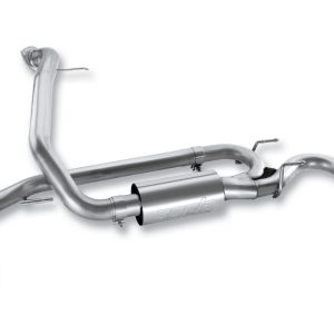 Borla Exhaust System Kit, Exhaust System Kit Axle Back System, T-304 Stainless Steel, With Muffler, 2-3/4 Inch Pipe Diameter – 11786