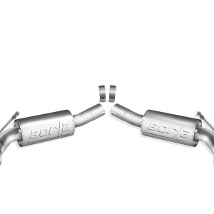 Borla Exhaust System Kit, Atak ® Series Axle Back System, T-304 Stainless Steel, With Mufflers, 2-1/2 Inch Pipe Diameter – 11788