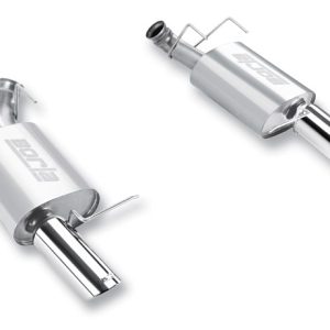 Borla Exhaust System Kit, Atak ® Series Axle Back System, T-304 Stainless Steel, With Mufflers, 2-3/4 Inch Pipe Diameter – 11791