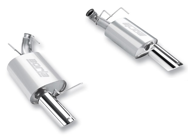 Borla Exhaust System Kit, Atak ® Series Axle Back System, T-304 Stainless Steel, With Mufflers, 2-3/4 Inch Pipe Diameter – 11791