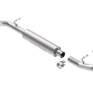 Borla Exhaust System Kit, Exhaust System Kit Axle Back System, T-304 Stainless Steel, With Muffler, 2-1/4 Inch Pipe Diameter – 11813