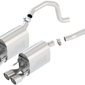 Borla Exhaust System Kit, S-Type II Axle Back System, T-304 Stainless Steel, With Mufflers, 2-1/2 Inch to 2 Inch Pipe Diameter – 11815