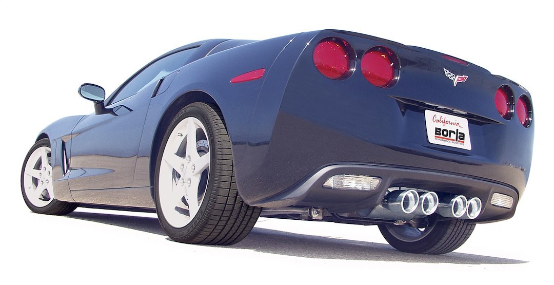 Borla Exhaust System Kit, Atak ® Series Axle Back System, T-304 Stainless Steel, With Mufflers, 2-1/2 Inch to 2 Inch Pipe Diameter – 11816