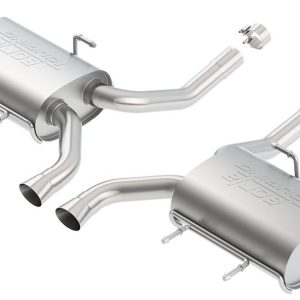 Borla Exhaust System Kit, Touring Axle Back System, T-304 Stainless Steel, With Mufflers, 2-1/4 Inch Pipe Diameter – 11824
