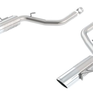 Borla Exhaust System Kit, Atak ® Series Axle Back System, T-304 Stainless Steel, With Mufflers, 2-3/4 Inch Pipe Diameter – 11827
