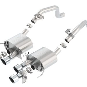 Borla Exhaust System Kit, Atak ® Series Axle Back System, T-304 Stainless Steel, With Muffler, 2-3/4 to 2-1/4 Inch Pipe Diameter – 11856