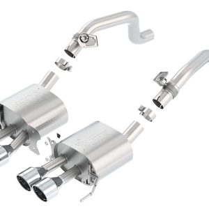 Borla Exhaust System Kit, Atak ® Series Axle Back System, T-304 Stainless Steel, With Mufflers – 11863