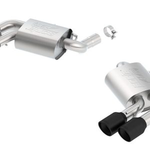 Borla Exhaust System Kit, Atak ® Series Axle Back System, T-304 Stainless Steel, With Mufflers – 11921CB