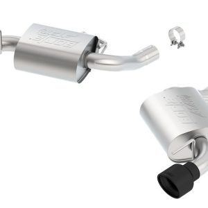 Borla Exhaust System Kit, Exhaust System Kit Axle Back System, T-304 Stainless Steel, With Mufflers – 11923CB