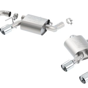 Borla Exhaust System Kit, Atak ® Series Axle Back System, T-304 Stainless Steel, With Mufflers – 11925