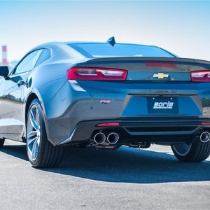 Borla Exhaust System Kit, S-Type Axle Back System, T-304 Stainless Steel, With Mufflers, 2-1/4 Inch Pipe Diameter, Dual Exhaust with Dual Exit – 11926