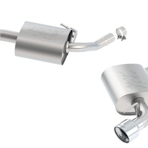 Borla Exhaust System Kit, Atak ® Series Axle Back System, T-304 Stainless Steel, With Mufflers, 2-1/4 Inch Pipe Diameter – 11929