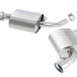 Borla Exhaust System Kit, Atak ® Series Axle Back System, T-304 Stainless Steel, With Mufflers, 2-1/4 Inch Pipe Diameter – 11934