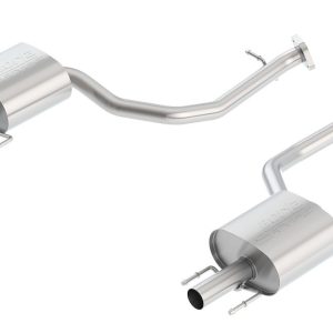 Borla Exhaust System Kit, S-Type Axle Back System, T-304 Stainless Steel, With Mufflers, 2-1/4 Inch Pipe Diameter, Dual Exhaust with Dual Exit – 11935