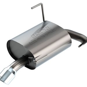 Borla Exhaust System Kit, S-Type Axle Back System, T-304 Stainless Steel, With Muffler, 2 Inch Pipe Diameter, Single Exhaust with Single Exit – 11967