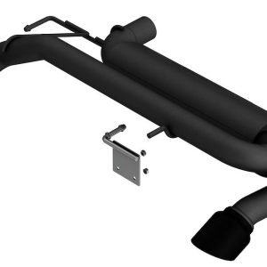 Borla Exhaust System Kit, Touring Axle Back System, Black T-304 Stainless Steel, With Muffler, 2-3/4 Inch to 2-1/2 Inch Pipe Diameter – 11973CB