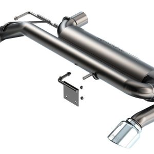Borla Exhaust System Kit, S-Type Axle Back System, Brushed T-304 Stainless Steel, With Muffler, 2-3/4 Inch to 2-1/2 Inch Pipe Diameter – 11974