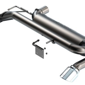 Borla Exhaust System Kit, Atak ® Series Axle Back System, Brushed T-304 Stainless Steel, With Muffler, 2-3/4 Inch to 2-1/2 Inch Pipe Diameter – 11975