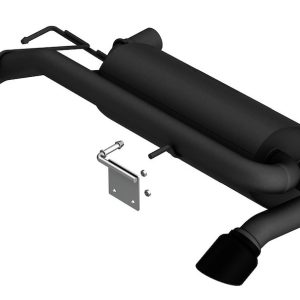 Borla Exhaust System Kit, Touring Axle Back System, Black T-304 Stainless Steel, With Muffler, 2-3/4 Inch to 2-1/2 Inch Pipe Diameter – 11976CB