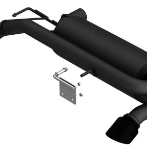 Borla Exhaust System Kit, S-Type Axle Back System, Black T-304 Stainless Steel, With Muffler, 2-3/4 Inch to 2-1/2 Inch Pipe Diameter – 11977CB