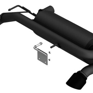 Borla Exhaust System Kit, Atak ® Series Axle Back System, Black T-304 Stainless Steel, With Muffler, 2-3/4 Inch to 2-1/2 Inch Pipe Diameter – 11978CB