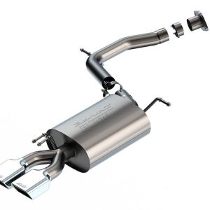Borla Exhaust System Kit, S-Type Axle Back System, T-304 Stainless Steel, With Muffler, 2-1/2 Inch Pipe Diameter – 11979
