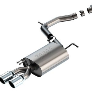Borla Exhaust System Kit, S-Type Axle Back System, T-304 Stainless Steel, With Muffler, 2-1/2 Inch Pipe Diameter – 11980