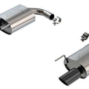 Borla Exhaust System Kit, Atak ® Series Axle Back System, T-304 Stainless Steel, With Mufflers – 11984BC