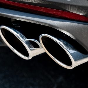 Borla Exhaust System Kit, S-Type Axle Back System, T-304 Stainless Steel, With Mufflers, 2-1/2 Inch Into Muffler to 3 Inch Pipe Diameter – 11985