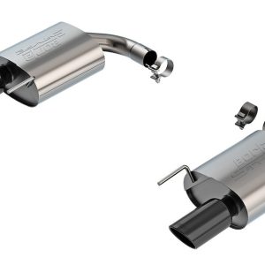 Borla Exhaust System Kit, S-Type Axle Back System, T-304 Stainless Steel, With Mufflers, 2-1/2 Inch Pipe Diameter – 11986BC