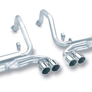 Borla Exhaust System Kit, S-Type Classic Cat Back System, T-304 Stainless Steel, With Mufflers, 2-1/2 Inch Pipe Diameter – 140038