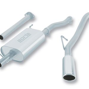 Borla Exhaust System Kit, Cat-Back System, T-304 Stainless Steel, With Muffler, 2-1/4 Inch Pipe Diameter, Single Exhaust with Single Exit – 140160