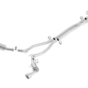 Borla Exhaust System Kit, S-Type Cat Back System, T-304 Stainless Steel, With Mufflers, 2-1/2 Inch Pipe Diameter, Dual Exhaust with Dual Exit – 140280