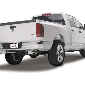 Borla Exhaust System Kit, Cat-Back System, T-304 Stainless Steel, With Muffler, 3 Inch Pipe Diameter, Single Exhaust with Dual Exit – 140308