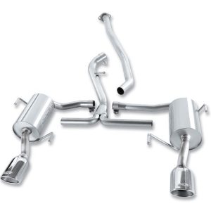 Borla Exhaust System Kit, Cat-Back System, T-304 Stainless Steel, With Mufflers, 2-1/4 Inch to 2 Inch Pipe Diameter – 140324