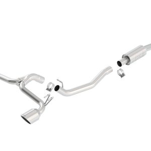 Borla Exhaust System Kit, Cat-Back System, T-304 Stainless Steel, With Muffler, 2-3/4 Inch Pipe Diameter Into 2-1/4 Inch Pipe Diameter – 140334