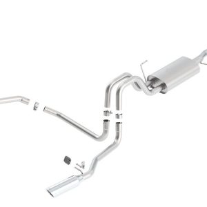 Borla Exhaust System Kit, Atak ® Series Cat Back System, T-304 Stainless Steel, With Muffler, 3 Inch Pipe Diameter – 140417