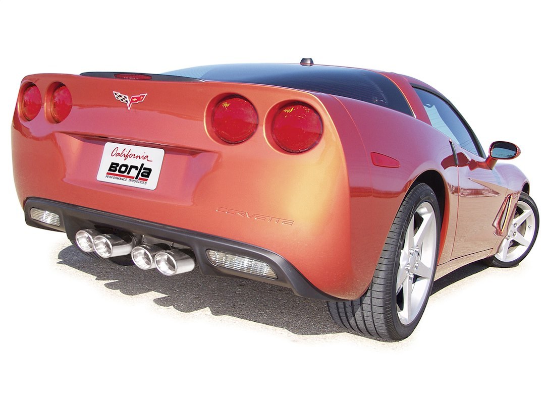 Borla Exhaust System Kit, S-Type II Cat Back System, T-304 Stainless Steel, With Mufflers, 2-1/2 Inch to 2 Inch Pipe Diameter – 140452