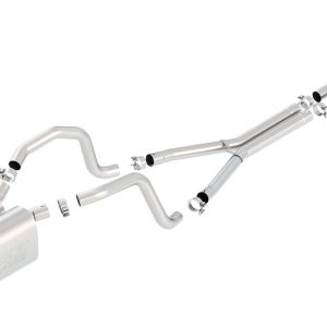 Borla Exhaust System Kit, Atak ® Series Cat Back System, T-304 Stainless Steel, With Mufflers, 2-1/2 Inch to 2 Inch Pipe Diameter – 140453