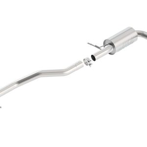Borla Exhaust System Kit, Touring Cat Back System, T-304 Stainless Steel, With Muffler, 2-1/2 Inch Pipe Diameter – 140472