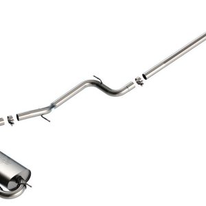 Borla Exhaust System Kit, Touring Cat Back System, T-304 Stainless Steel, With Muffler, 2-1/2 Inch Pipe Diameter – 140504