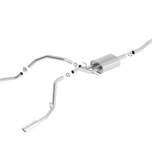 Borla Exhaust System Kit, Atak ® Series Cat Back System, T-304 Stainless Steel, With Muffler, 2-3/4 Inch to 2-1/4 Inch Pipe Diameter – 140537