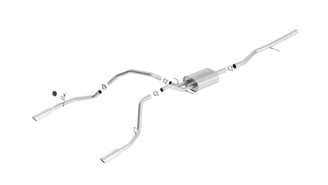 Borla Exhaust System Kit, S-Type Cat Back System, T-304 Stainless Steel, With Muffler, 2-3/4 Inch to 2-1/4 Inch Pipe Diameter – 140539
