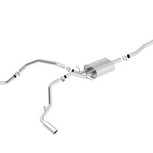 Borla Exhaust System Kit, Atak ® Series Cat Back System, T-304 Stainless Steel, With Muffler, 2-3/4 to 2-1/4 Inch Pipe Diameter – 140546