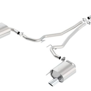Borla Exhaust System Kit, Atak ® Series Cat Back System, T-304 Stainless Steel, With Mufflers, 2-1/4 Inch Pipe Diameter – 140585