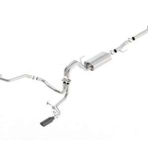 Borla Exhaust System Kit, S-Type Cat Back System, T-304 Stainless Steel, With Muffler, 3 Inch Pipe Diameter to 2-1/4 Inch Pipe Diameter – 140615BC