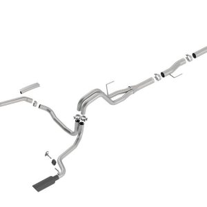 Borla Exhaust System Kit, Atak ® Series Cat Back System, T-304 Stainless Steel, With Muffler – 140616BC