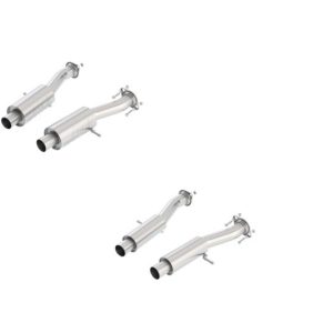 Borla Exhaust System Kit, Atak ® Series Cat Back System, T-304 Stainless Steel, With Muffler, 2-3/4 Inch Pipe Diameter – 140633CB